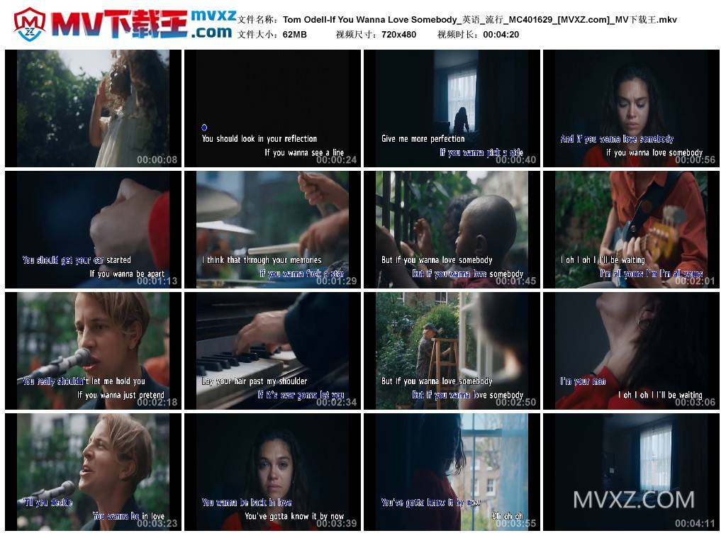 Tom Odell-If You Wanna Love Somebody_英语_流行_MC401629